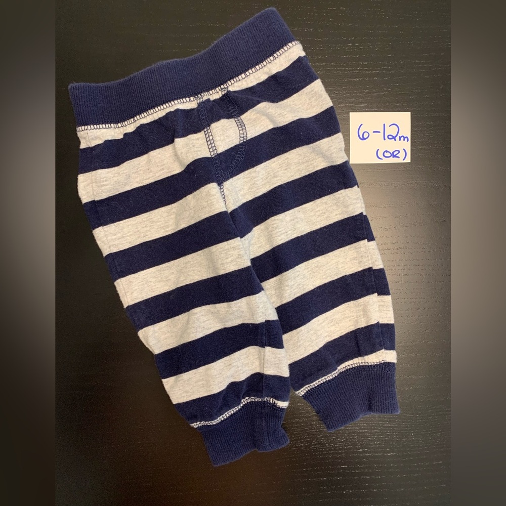 ⭐️4/$5.00⭐️ George 6-12m Navy and White Striped Pants